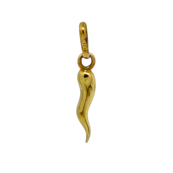 Pendant 18k Solid Gold. Horn