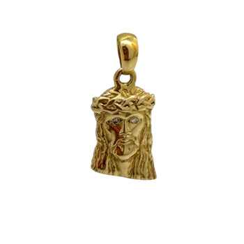 Pendant 14k Solid Gold. Jesus Face