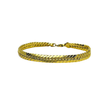 Bracelet yellow gold 14k. Cuban link