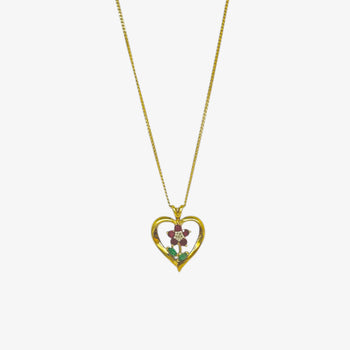 Necklace Yellow Gold 10k. Heart