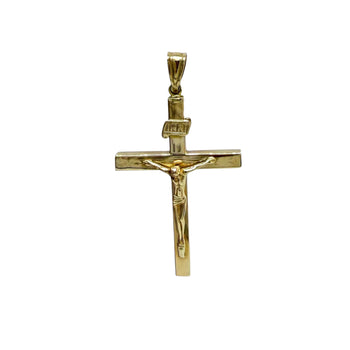 Pendant Solid Gold 14k. Crucifix