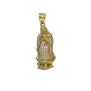 Pendant Yellow Gold 10k, Virgen De Guadalupe