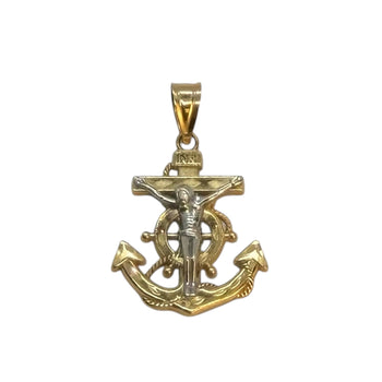 Pendant 14K Solid Gold. Anchor