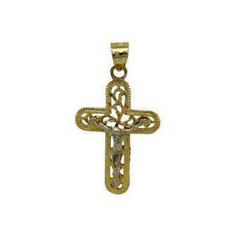 Pendant 14k Solid Gold. Crucifix