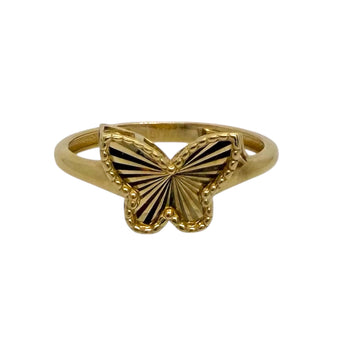 Ring Yellow Gold 14k. Butterfly