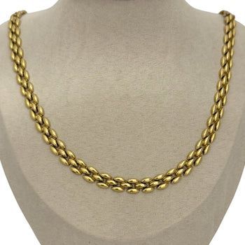 Necklace 10k solid gold panthers link