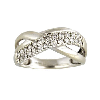 RING WHITE GOLD 14KT WITH DIAMONDS