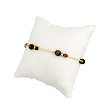 BRACELET YELLOW GOLD 14KT WITH CUBIC ZIRCONIA