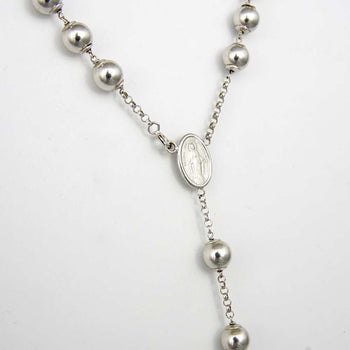 NECKLACE WHITE GOLD 18KT ROSARY
