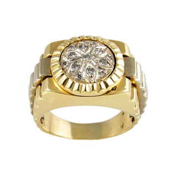 RING YELLOW GOLD WITH DIAMONDS
