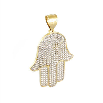 PENDANT CHARM GOLD 14KT WITH CUBIC ZIRCONIA