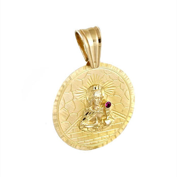 PENDANT CHARM GOLD 14KT WITH CUBIC ZIRCONIA